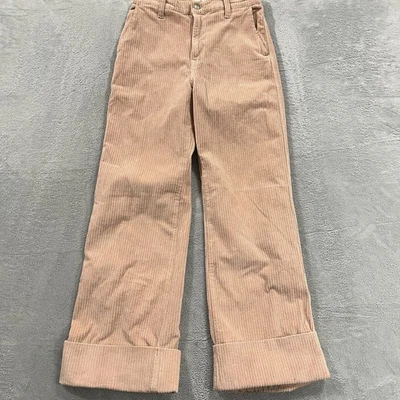 7 For All Mankind Pants Womens 25 Corduroy Easy Trouser Wide Leg Y2K Festival - Image 1 of 4