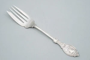 Medallion de Hotchkiss & Schreuder Moneda Plata 6 1/8" Ensalada Tenedor(s) ~21g Sin Mono - Imagen 1 de 4