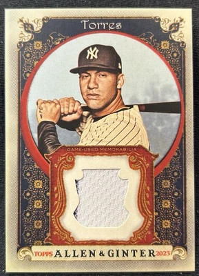 2023 TOPPS ALLEN & GINTER GLEYBER TORRES JERSEY New York YANKEES - Image 1 of 2