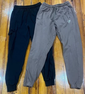 Gymshark Sweatpant Cargo Jogger 2er Set Schwarz & Braun Herren Größe Medium - Bild 1 von 12