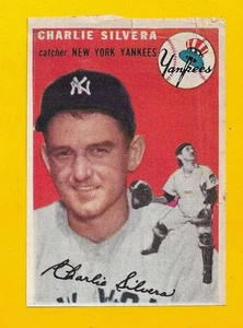 67720 1954 Sport Illustriertes Papier HANDSCHNITT Charlie Silvera Yankees - Bild 1 von 4