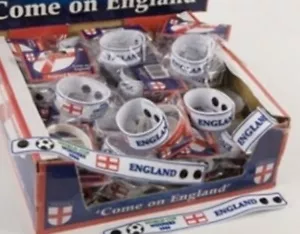 ENGLAND WRISTBAND BRACELET WORLDCUP 2024 FOOTBALL SUPPORTERS RUGBY 1966 WINNERS - Picture 1 of 14