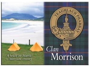 Morrison Scottish Clan Metallic Souvenir Bild Kühlschrankmagnet Scottish Gift - Bild 1 von 2