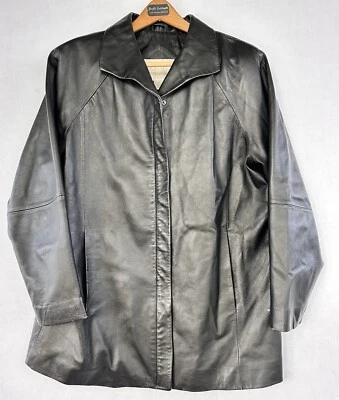 Кожаная куртка Studio Works Y2K гранж размер M женская классическая - Изображение 1 из 3