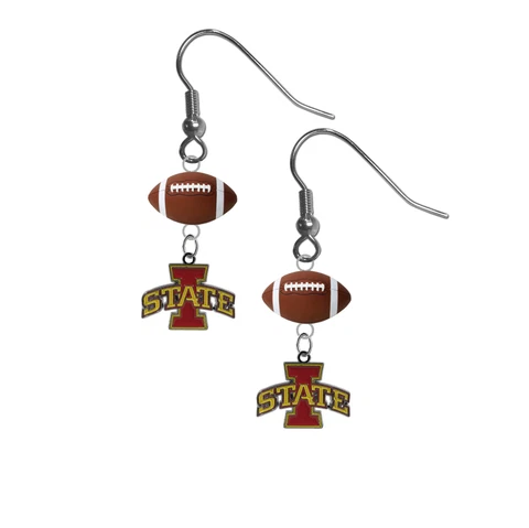 Iowa State Cyclones Earrings Dangle Hook PICK YOUR SPORT - New - Ships Today! Cover