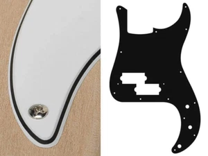 Boston Pickguard for P/Presion Bass Guitar, 3-Ply White, PB-315-W - Picture 1 of 2