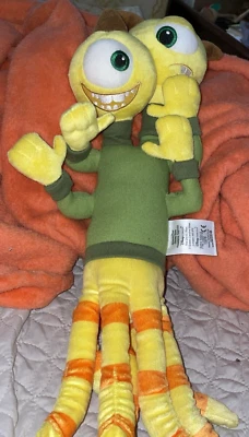 Disney Pixar Monstruos Universidad Terry & Terri - Peluche monstruo de dos cabezas 16" Foto 1 de 3