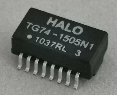 Módulo de interfaz de doble línea 10 X TG74-1505N1RL HALO 1,5 mH 0,8 ohmios SMD Foto 1 de 3