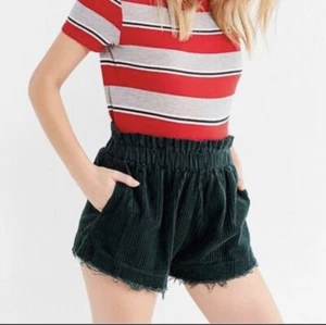 Urban Outfitters Corduroy Shorts Women’s Size Small Green Grunge Streetwear - Picture 1 of 10