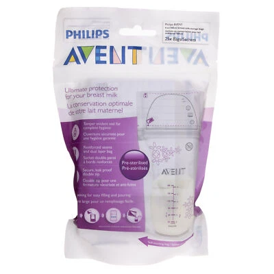 Philips Avent Aufbewahrungsbeutel zum Stillen 180 ml, 25 Stück. - Bild 1 von 3