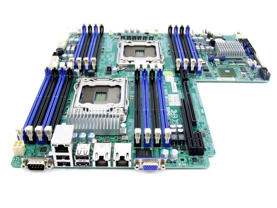 Supermicro X9DRW-iF Intel Dual Socket R LGA 2011 Server Board Motherboard C602 - Image 1 of 1