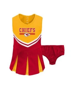 Kansas City Chiefs Infant Cheerleader Dress & Bloomers Set – Official NFL Game - Picture 1 of 1
