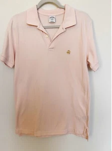 Brooks Brothers Men's Light Pink Slim Fit 346 Polo Shirt 100% Cotton Sz Medium. - Picture 1 of 16