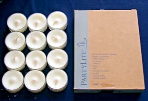 PartyLite One Box (12) Sea Salt & Driftwood Scented Tealight Candles V04395 NOS - Picture 1 of 3