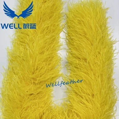 10-15 cm, 2 yardas, 10 capas de pluma de avestruz BOA, ropa/carnaval/artesanías Foto 1 de 4