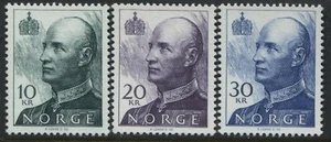 Norway high values 10 to 50 kroner unmounted mint NH - Foto 1 di 1