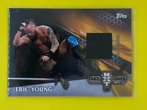 Tarjeta de lucha libre Eric Young WWE Topps 2017 NXT Takeover numerada mate reliquia/350 - Imagen 1 de 1