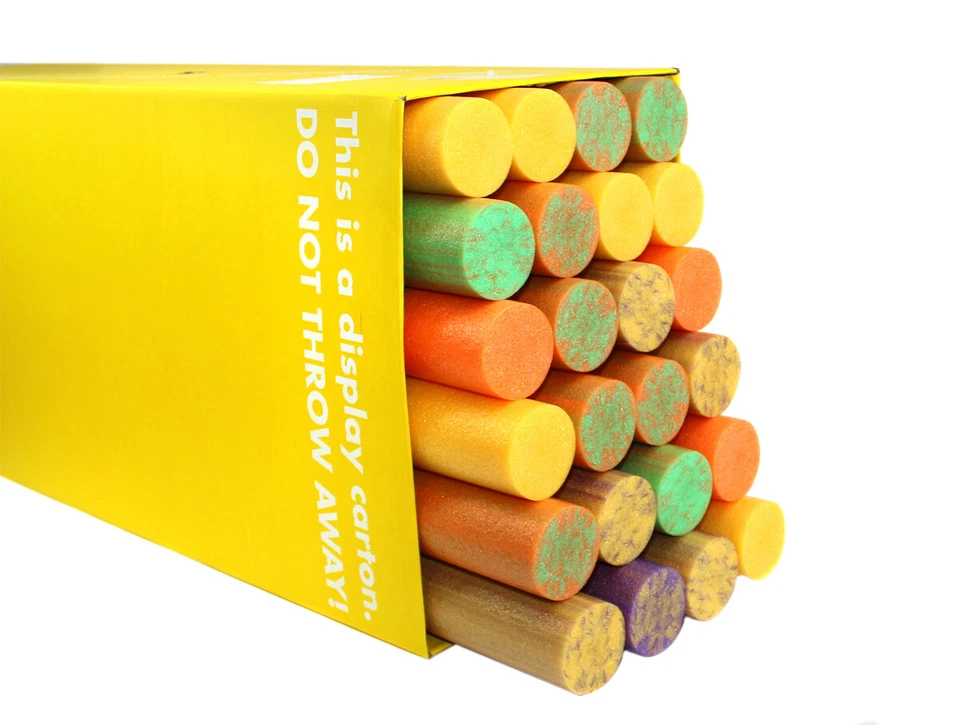 NMC (HERSTELLER VON SYNTHETISCHER SCHAUMSTOFFE) Schwimmnudel Poolnudel 160 cm mit Farbwechsel | 24er SET | NEU