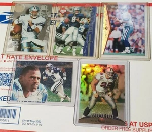 5 Dallas Cowboys Cards 1995 1998 NFL Troy Aikman David LaFleur Michael Irvin - Picture 1 of 12
