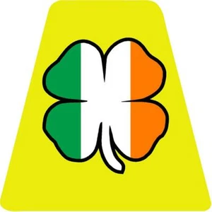 CASCO TETRAEDROS BANDERA IRLANDESA CASCO PEGATINA EMT REFLECTANTE - Imagen 1 de 3