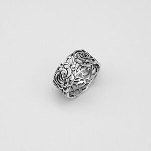 Sterling Silver Wraparound Roese Ring, Flower Ring, Silver Ring, Rose Ring 