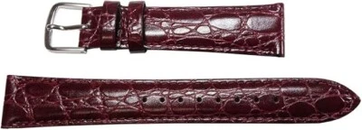 Correa de cuero genuino SEIKO 18 mm rojo oscuro DXA7A Foto 1 de 3