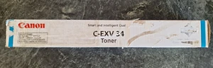 Genuine Canon C-EXV34 Cyan Printer Toner Cartridge - Picture 1 of 4