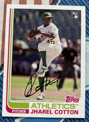 2017 Topps Archives #151 Jharel Cotton RC Oakland Athletics Rookie - Image 1 of 2