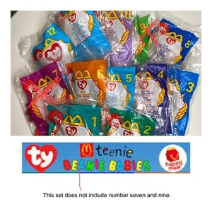 McDonald's 1998 Happy Meal TY Beanie Babies 10 de 12 SWAG sellado (falta 7,9) - Imagen 1 de 11