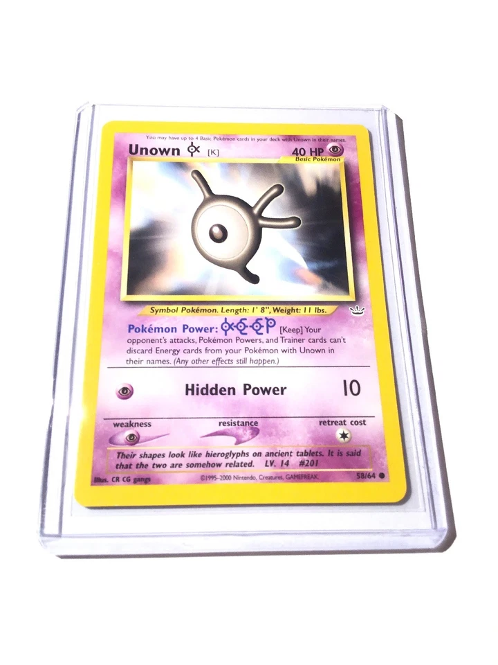 UNOWN K - Neo Revelation Set - 58/64 - Common - Pokemon Card - Unlimited - NM - Image 1 of 1