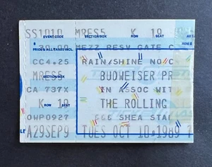Boleto de concierto de The Rolling Stones 1989 16/11/89 - Orange Bowl, Miami FL. - Imagen 1 de 2