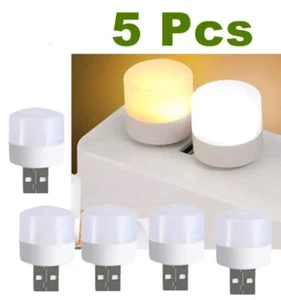 5 Pezzi Lampada Spina LED USB 1W Luce Notturna LED USB - Foto 1 di 9