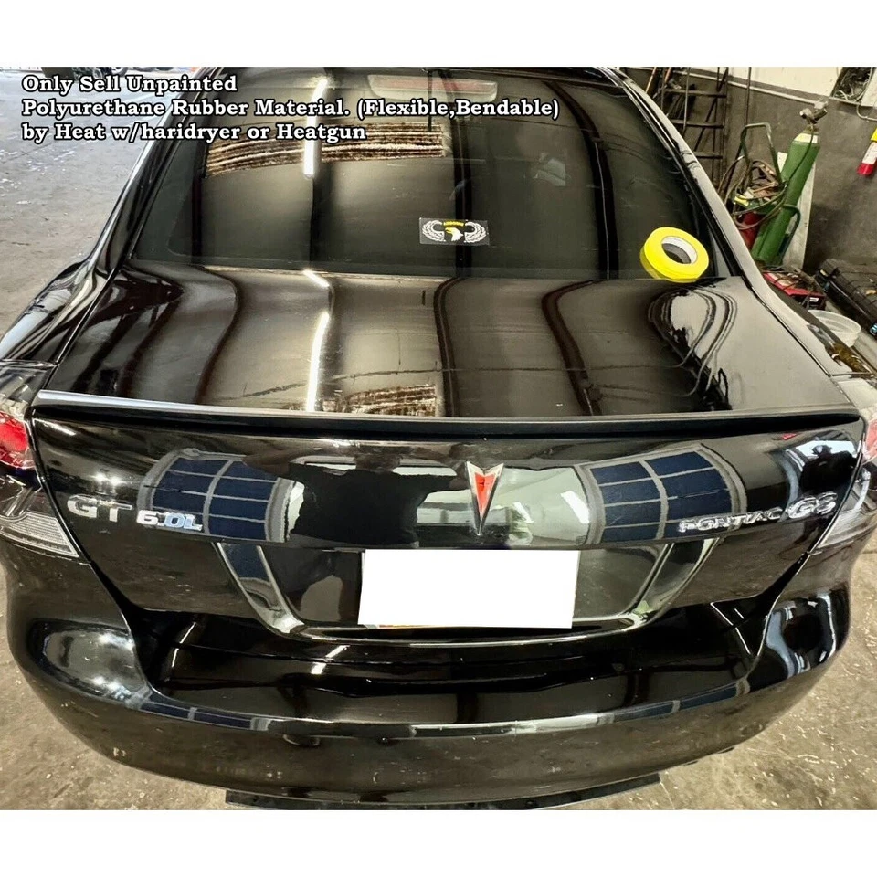 Flat Black 284G Rear Duckbill Trunk Spoiler Wing Fits 2008~2009 Pontiac G8 Sedan - Image 1 of 4