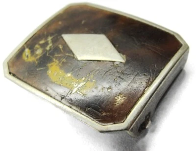 Antique May 29, 1923 Small Square Silver Tone Belt Buckle - Image 1 of 4