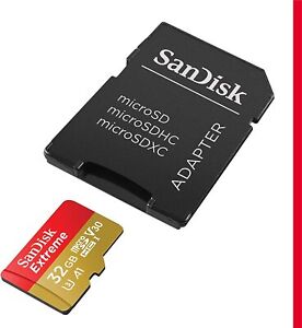 *BRAND NEW* SANDISK Extreme 32GB microSDHC UHS-I Memory Card w/ Adapter microSD