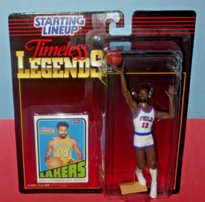 1995 WILT CHAMBERLAIN Philadelphia 76ers Legends #13 Starting Lineup Lakers card - Foto 1 di 3