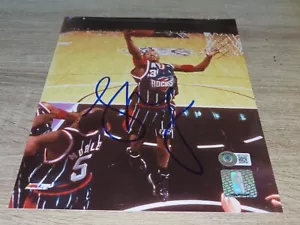 Steve Francis signed Houston Rockets 8x10 Foto handsigniert Beckett BAS COA 1A - Bild 1 von 4