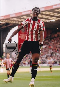 Football -Jesurun Rak-Sakyi- Hand Signed A4 Photograph - Sheffield United - COA - Picture 1 of 1
