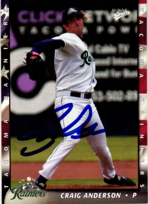Craig Anderson Signed 2004 MultiAd Tacoma Rainiers #1 Mariners Team Australia - Image 1 of 2