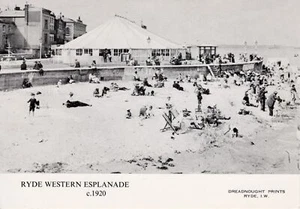 (ao18) Ryde Western Esplanade c1920 - Isle of Wight Postcard - Picture 1 of 1