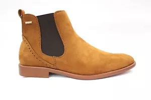 Bota Chelsea con cremallera para hombre gamuza camello con cremallera de Tanyo - Imagen 1 de 6