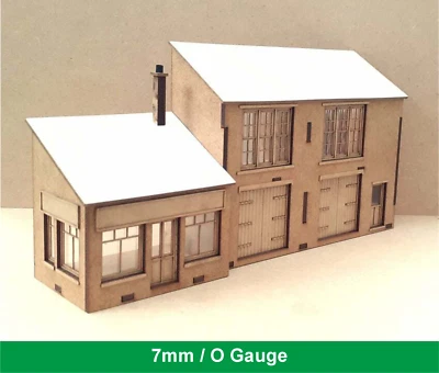 Shop & Warehouse Laser Cut Scratch Aid Layout Kit 0 Gauge 7mm Model Railway - Image 1 of 4