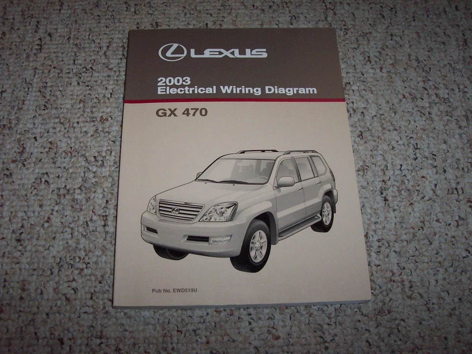 2003 Lexus GX470 GX 470 Factory Original Electrical Wiring Diagram Manual Book - Image 1 of 1