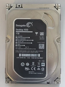 ST1000DM003, SN: Z4Y, TK, PN: 1ER162-044, FW: AQ03, 16464, Seagate 1Tb 3.5" HDD - Picture 1 of 2
