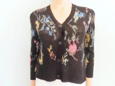 Cárdigan Christian Dior tejido floral negro/multicolor F 34/US 2 $1,950 Foto 1 de 4