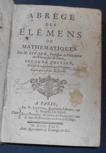 Abrégé des Elémens de Mathématiques  - Imagen 1 de 2