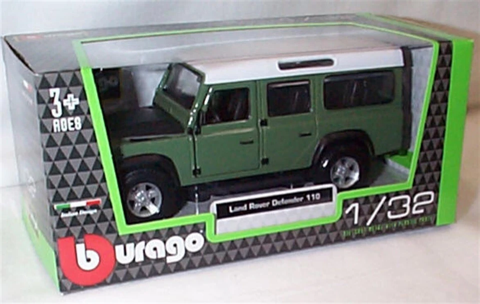 Land Rover Defender 110 verde escala 1:32 diecast burago nuevo en caja Foto 1 de 1