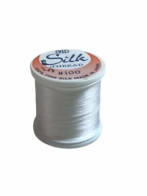 YLI SILK THREAD 100 White 200 Meters - Image 1 of 3