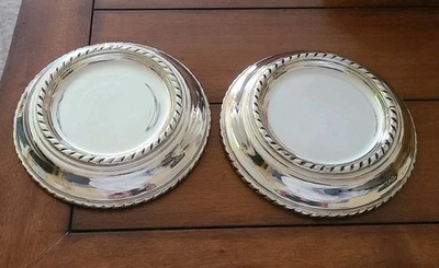 2 серебряных подсвечника Pottery Barn для 3-дюймовых столовых свечей - Изображение 1 из 4