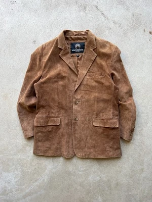 Vintage 90's Brown Suede Blazer - S - Image 1 of 4